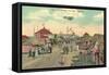 Coronado Tent City, San Diego, California-null-Framed Stretched Canvas
