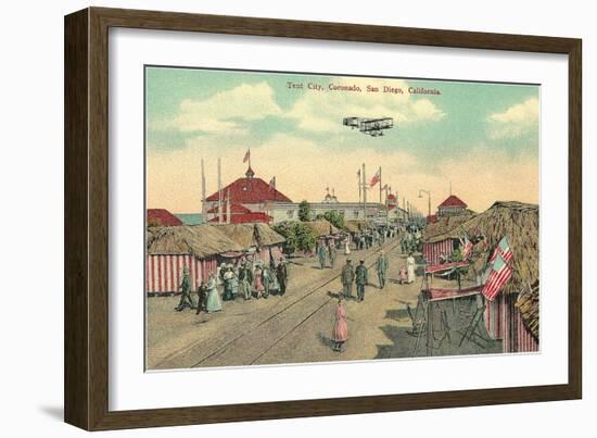 Coronado Tent City, San Diego, California-null-Framed Art Print