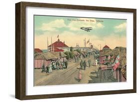 Coronado Tent City, San Diego, California-null-Framed Art Print