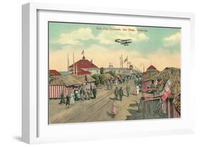 Coronado Tent City, San Diego, California-null-Framed Art Print