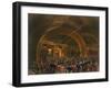 Coronation Banquet for the Envoys in the Golden Hall of the Great Kremlin Palace, Moscow, 1856-Mihály Zichy-Framed Giclee Print