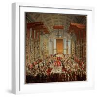 Coronation Banquet of Joseph II in Frankfurt, 1764-Martin van Meytens-Framed Giclee Print