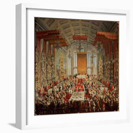 Coronation Banquet of Joseph II in Frankfurt, 1764-Martin van Meytens-Framed Giclee Print