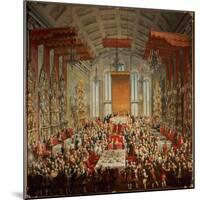 Coronation Banquet of Joseph II in Frankfurt, 1764-Martin van Meytens-Mounted Giclee Print