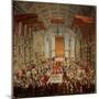 Coronation Banquet of Joseph II in Frankfurt, 1764-Martin van Meytens-Mounted Giclee Print