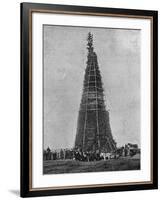 Coronation Bonfire at Whitehaven, 1902-null-Framed Photographic Print