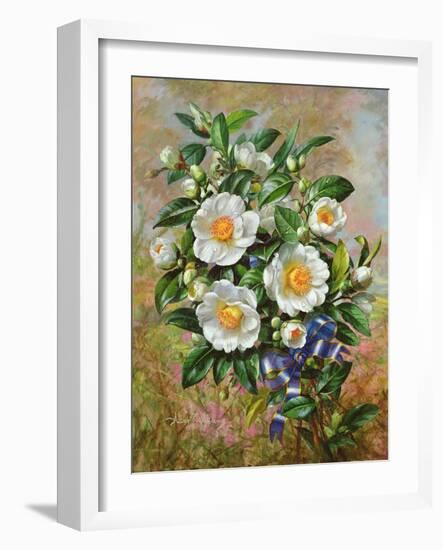 Coronation Camelia from the 'Golden Jubilee' Series, 2002-Albert Williams-Framed Giclee Print