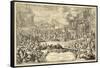 Coronation Entry of John III (1629-96) into Poland, 1675 (Engraving)-Romeyn De Hooghe-Framed Stretched Canvas