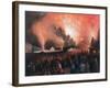 Coronation Fireworks in Moscow, 1856-Pharamond Blanchard-Framed Giclee Print