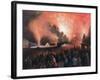 Coronation Fireworks in Moscow, 1856-Pharamond Blanchard-Framed Giclee Print