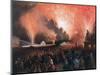 Coronation Fireworks in Moscow, 1856-Pharamond Blanchard-Mounted Giclee Print