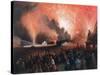 Coronation Fireworks in Moscow, 1856-Pharamond Blanchard-Stretched Canvas