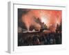 Coronation Fireworks in Moscow, 1856-Pharamond Blanchard-Framed Giclee Print