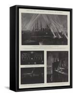 Coronation Night Illuminations at Portsmouth and in London-Fred T. Jane-Framed Stretched Canvas