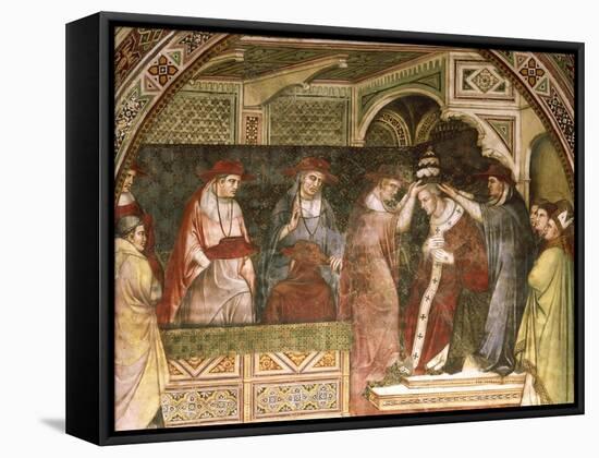 Coronation of Alexander, Scene from Stories of Alexander III, 1407-1408-Spinello Aretino-Framed Stretched Canvas