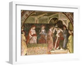 Coronation of Alexander, Scene from Stories of Alexander III, 1407-1408-Spinello Aretino-Framed Giclee Print
