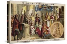 Coronation of Charlemagne as Emperor, Rome, 800-null-Stretched Canvas