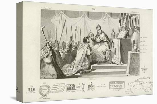 Coronation of Charlemagne as Holy Roman Emperor, Rome, 800-null-Stretched Canvas