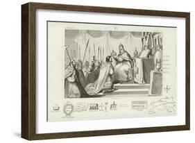 Coronation of Charlemagne as Holy Roman Emperor, Rome, 800-null-Framed Giclee Print