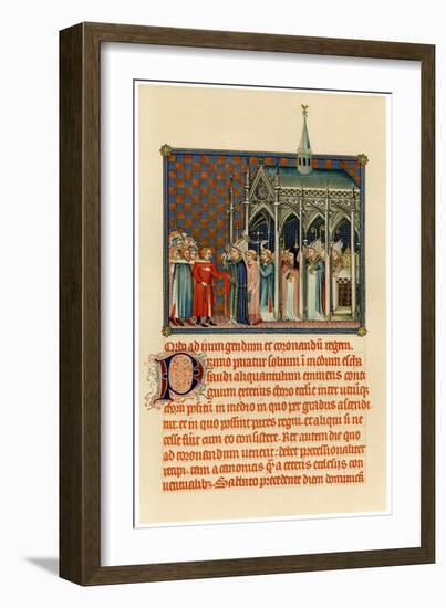 Coronation of Charles V, C1365-null-Framed Giclee Print