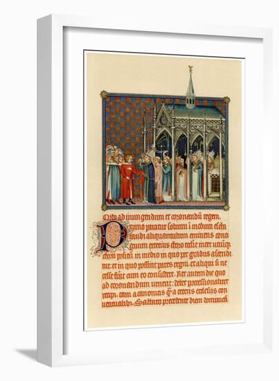 Coronation of Charles V, C1365-null-Framed Giclee Print