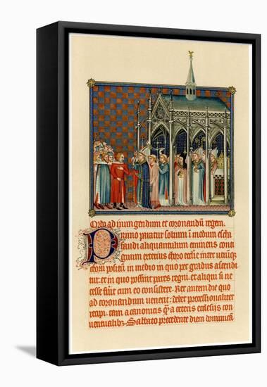 Coronation of Charles V, C1365-null-Framed Stretched Canvas