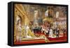Coronation of Empreror Alexander III and Empress Maria Fyodorovna, 1883-1888-Georges Becker-Framed Stretched Canvas