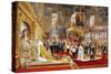 Coronation of Empreror Alexander III and Empress Maria Fyodorovna, 1883-1888-Georges Becker-Stretched Canvas