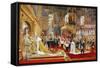 Coronation of Empreror Alexander III and Empress Maria Fyodorovna, 1883-1888-Georges Becker-Framed Stretched Canvas