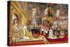 Coronation of Empreror Alexander III and Empress Maria Fyodorovna, 1883-1888-Georges Becker-Stretched Canvas