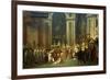 Coronation of Empress Josephine on Dec. 2, 1804-Jacques Louis David-Framed Premium Giclee Print