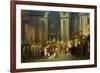 Coronation of Empress Josephine on Dec. 2, 1804-Jacques Louis David-Framed Premium Giclee Print