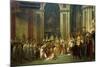 Coronation of Empress Josephine on Dec. 2, 1804-Jacques Louis David-Mounted Art Print