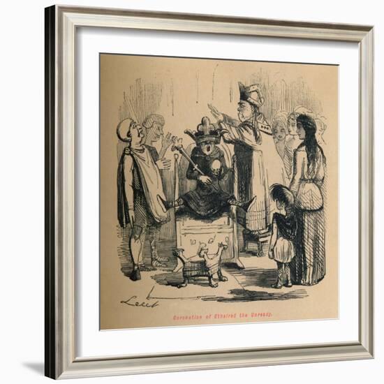 'Coronation of Ethelred the Unready', c1860, (c1860)-John Leech-Framed Giclee Print