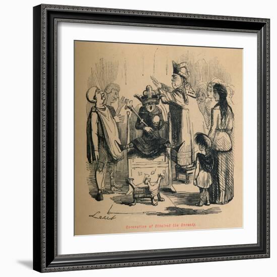 'Coronation of Ethelred the Unready', c1860, (c1860)-John Leech-Framed Giclee Print