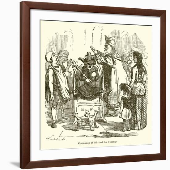 Coronation of Ethelred the Unready-John Leech-Framed Giclee Print