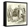 Coronation of Ethelred the Unready-John Leech-Framed Stretched Canvas
