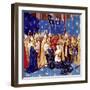 Coronation of French King Louis VIII and Queen Blanche of Castille in 1223-null-Framed Photo