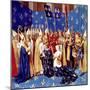 Coronation of French King Louis VIII and Queen Blanche of Castille in 1223-null-Mounted Photo