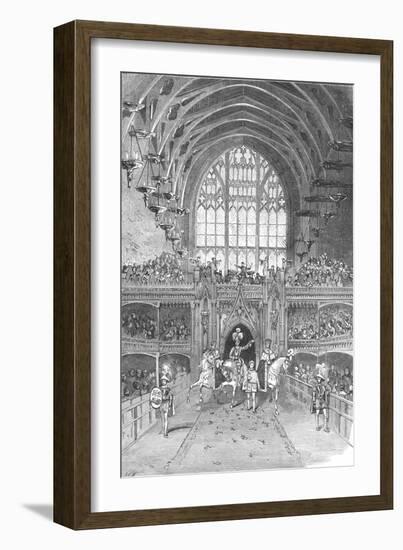 Coronation of George IV in Westminster Hall, 1897-null-Framed Giclee Print