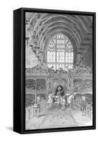 Coronation of George IV in Westminster Hall, 1897-null-Framed Stretched Canvas