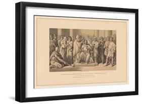 'Coronation of Harold King of the Anglo-Saxons, A.D. 1066', (1878)-W Ridgway-Framed Giclee Print