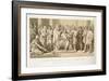 Coronation of Harold, King of the Anglo-Saxons, Engraved by W. Ridgeway-Daniel Maclise-Framed Giclee Print
