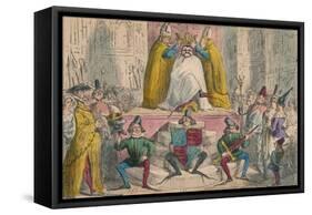 Coronation of Henry the Fourth (From the Best Authorities), 1850-John Leech-Framed Stretched Canvas