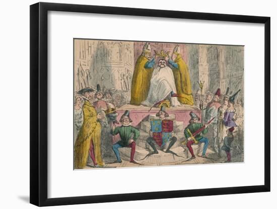 Coronation of Henry the Fourth (From the Best Authorities), 1850-John Leech-Framed Giclee Print