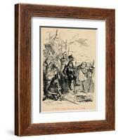 'Coronation of Henry VII on the Field of Battle',-John Leech-Framed Giclee Print