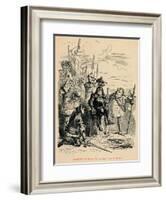 'Coronation of Henry VII on the Field of Battle',-John Leech-Framed Giclee Print