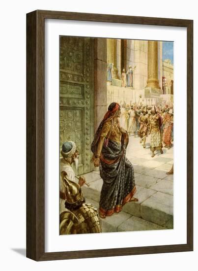 Coronation of Joash and death of Athaliah - Bible-William Brassey Hole-Framed Giclee Print