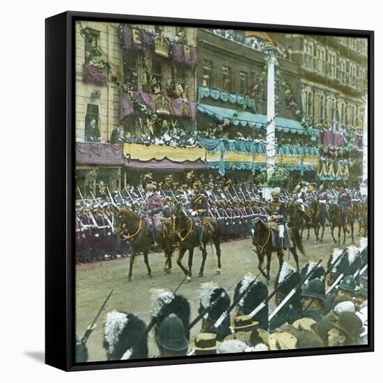 Coronation of King Edward VII of England (1841-1910), Indian Princes, London (England), 1901-Leon, Levy et Fils-Framed Stretched Canvas