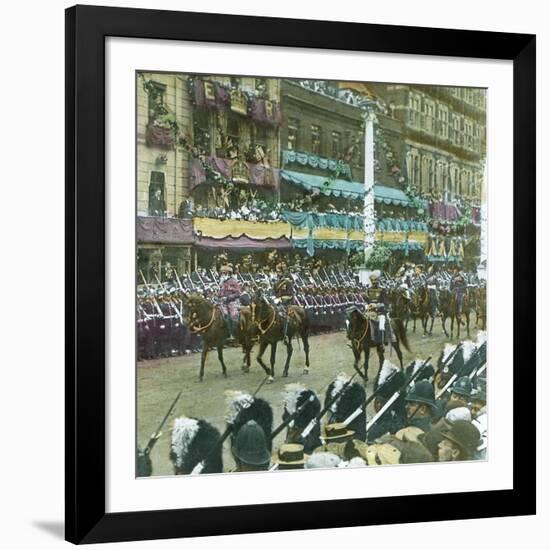 Coronation of King Edward VII of England (1841-1910), Indian Princes, London (England), 1901-Leon, Levy et Fils-Framed Photographic Print